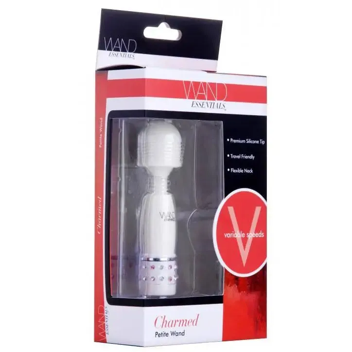 4-inch White Powerful Multi-speed Mini Wand Massager