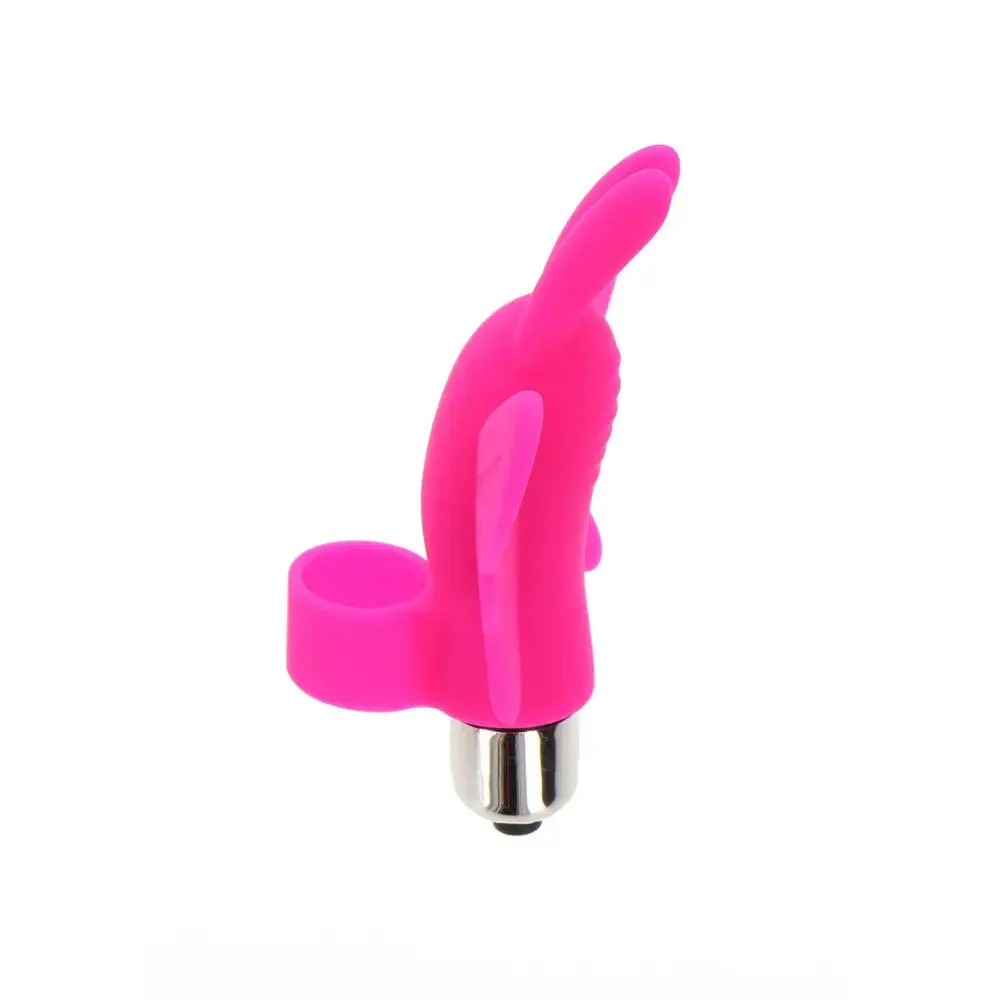 4.25-inch Toyjoy Silicone Pink Butterfly Mini Finger Vibrator