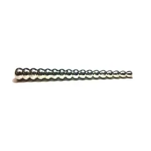 4.8 Inch Rouge Stainless Steel Beaded Urethral Sound