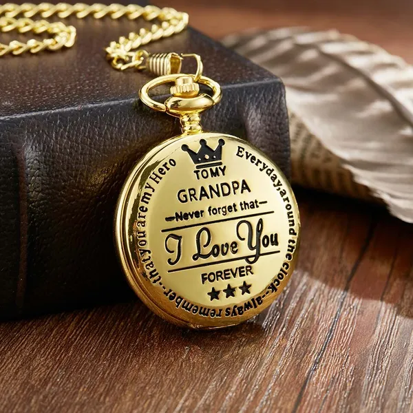 🎅49% off before Christmas 🥳2023 To My Son Quartz Pocket Chain Watch⌚