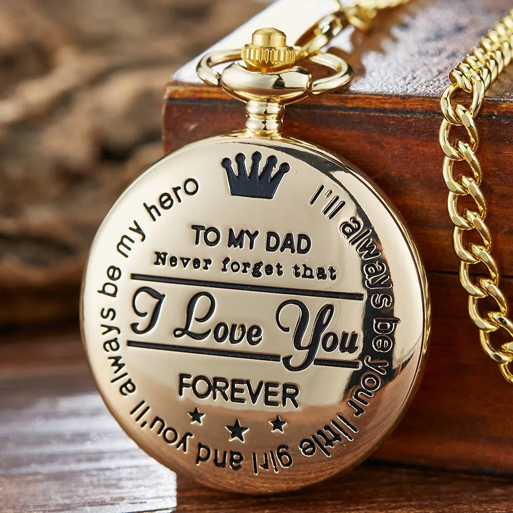 🎅49% off before Christmas 🥳2023 To My Son Quartz Pocket Chain Watch⌚