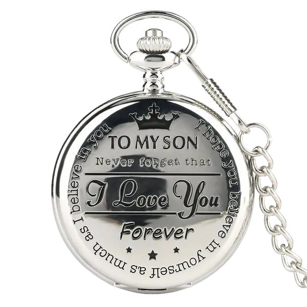 🎅49% off before Christmas 🥳2023 To My Son Quartz Pocket Chain Watch⌚