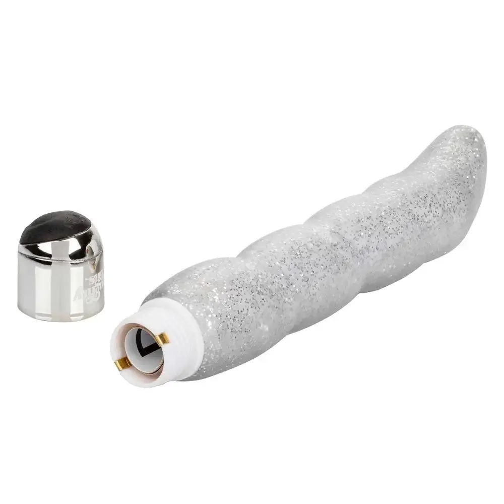 5.25-inch Colt Silver Ribbed G-spot Vibrator with 10-functions