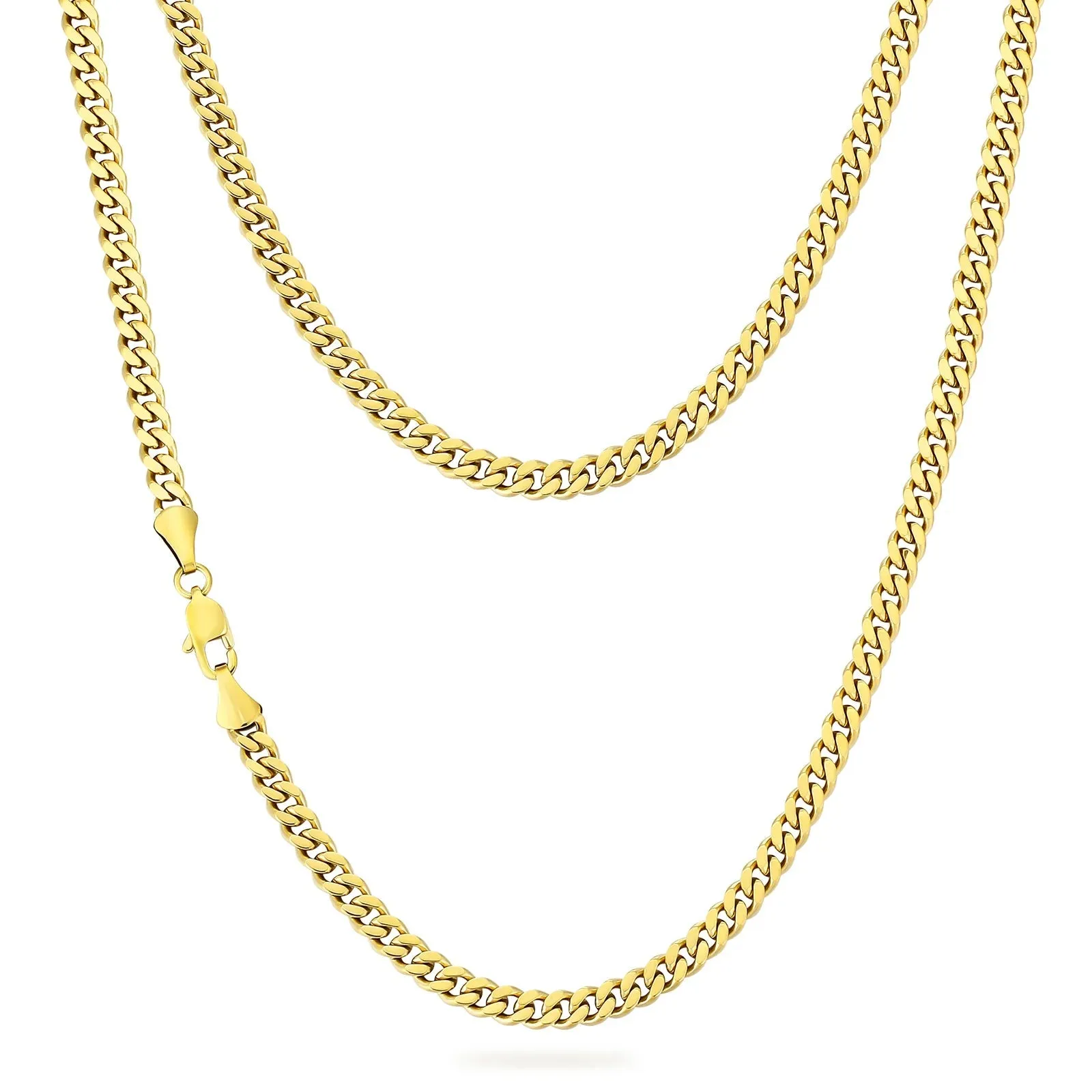 5mm Miami Cuban Link Chain in 14K Gold