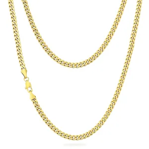 5mm Miami Cuban Link Chain in 14K Gold