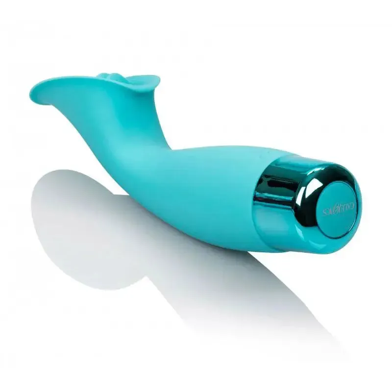 6.25-inch Colt Silicone Light Blue Clitoral Vibrators with 10-function