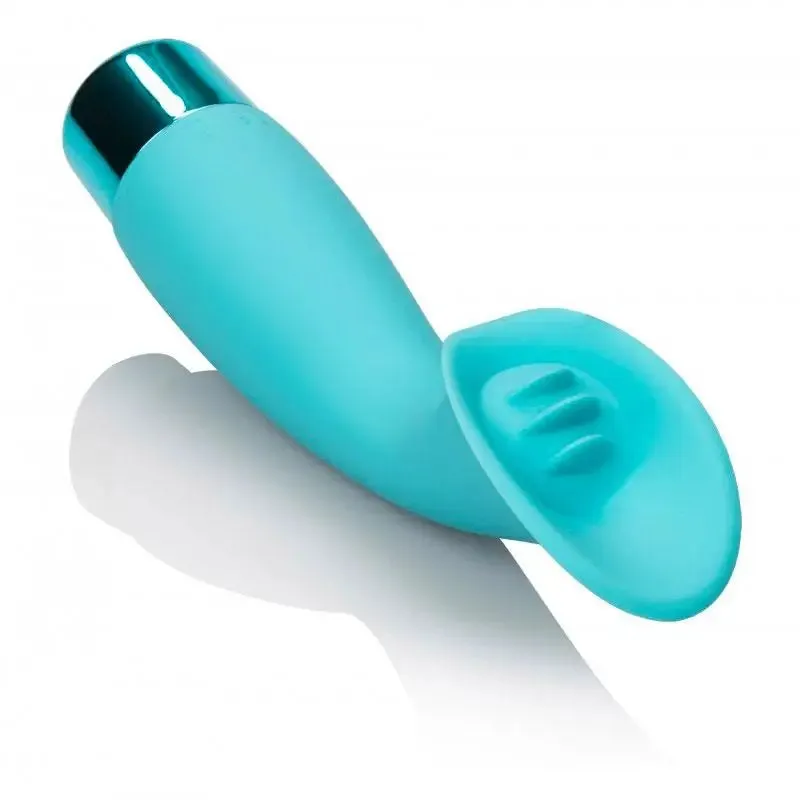 6.25-inch Colt Silicone Light Blue Clitoral Vibrators with 10-function