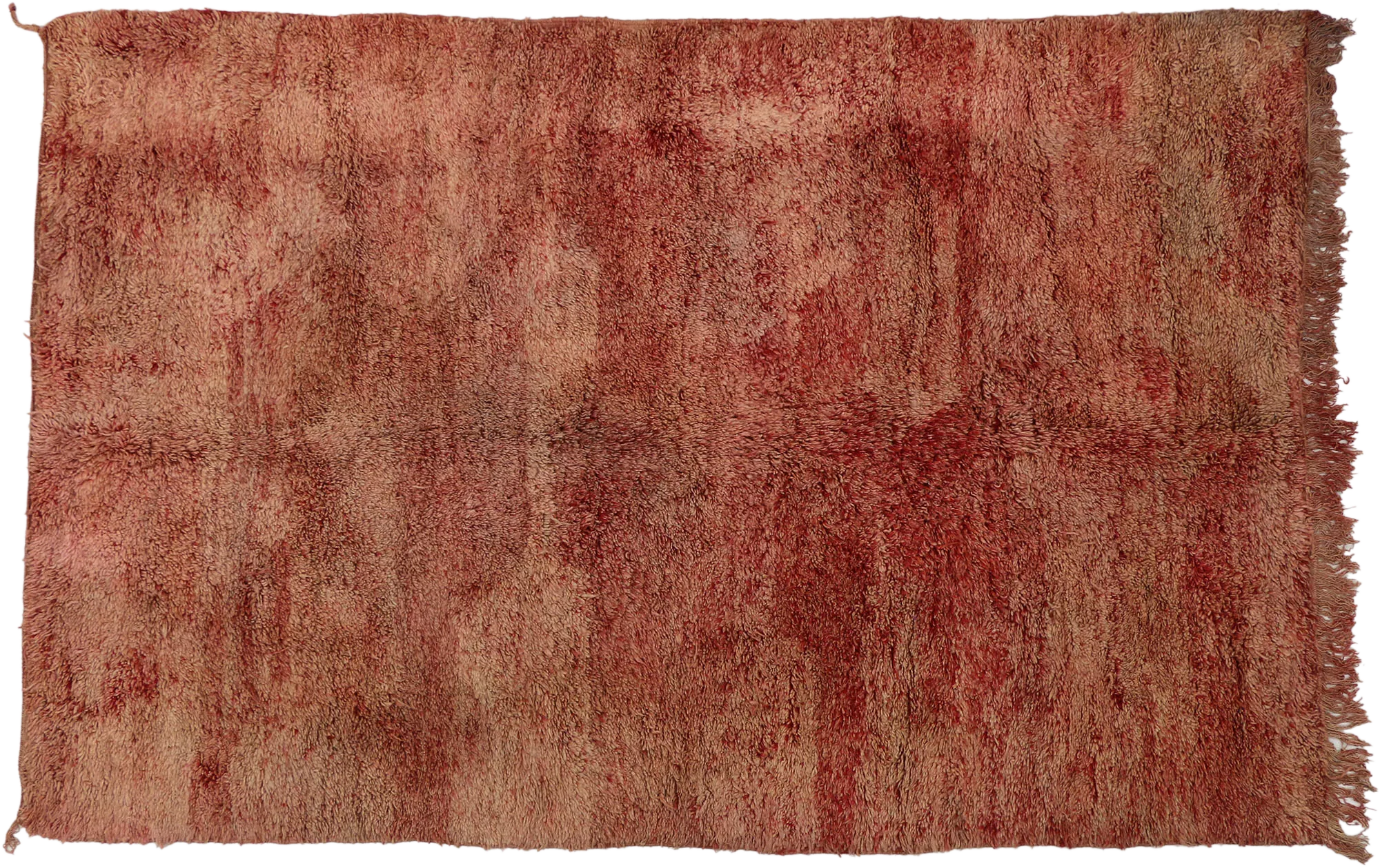 6'7" x 10' Vintage Moroccan Rug