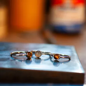 6mm Gemstone Stacker Ring