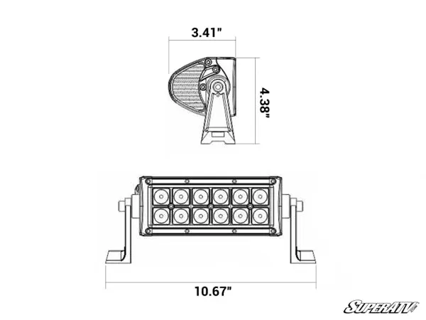 6" LED Combination Spot/Flood Light Bar