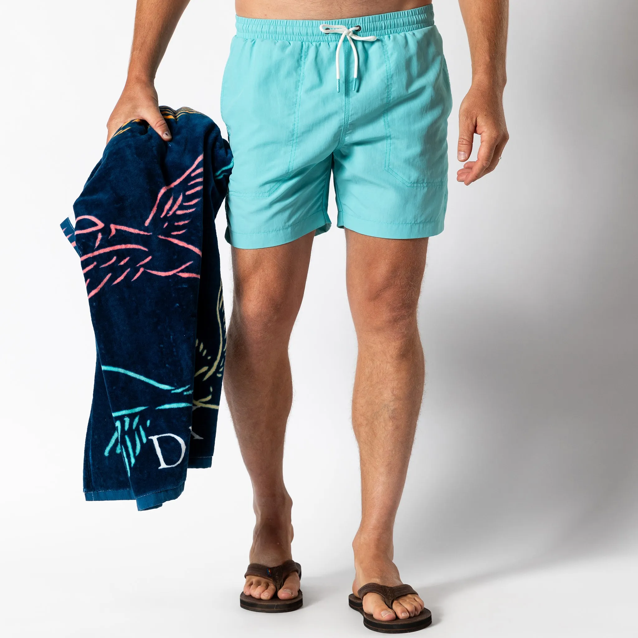 6" Solid Sailport Swim Short - Marine Blue