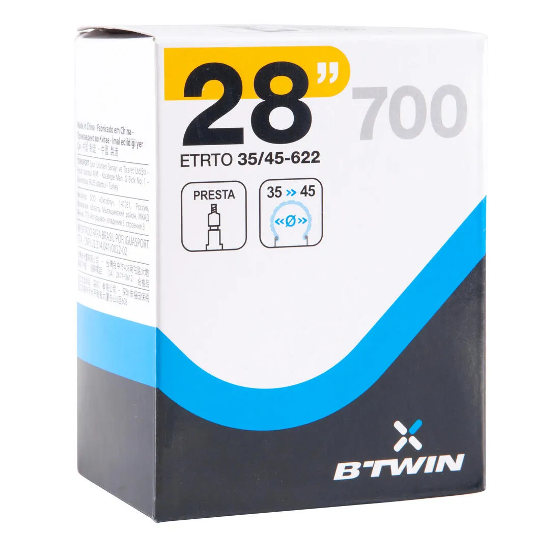 700x35-45 Bike Inner Tube - Presta