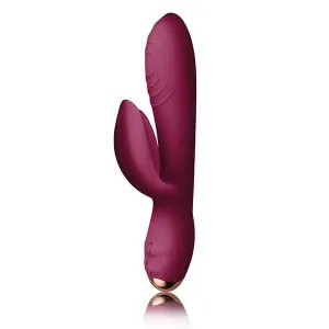 7.25-inch Rocks off Silicone Purple Rechargeable Rabbit Vibrator