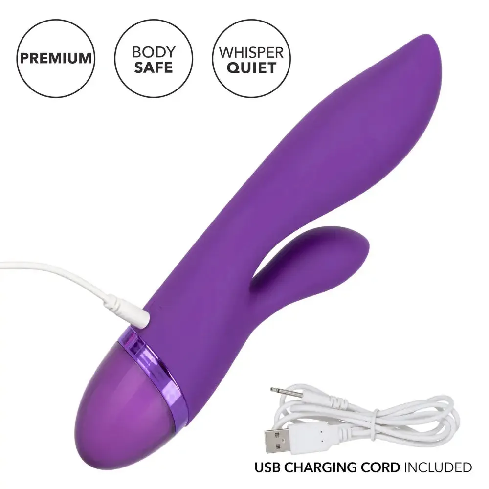 8-inch Colt Silicone Purple Multi-speed Rechargeable Rabbit Vibrator