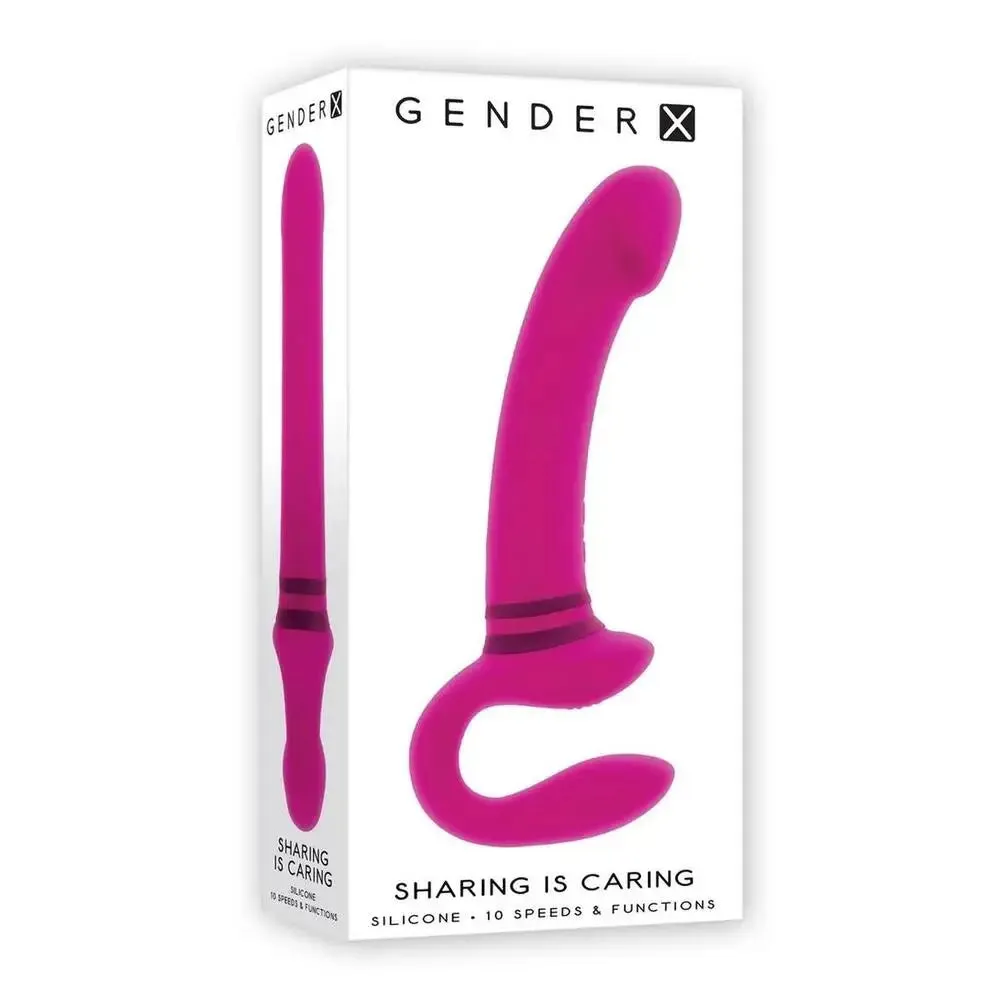 8-inch Pink Multi Speed Rechargeable Duo Vibrator