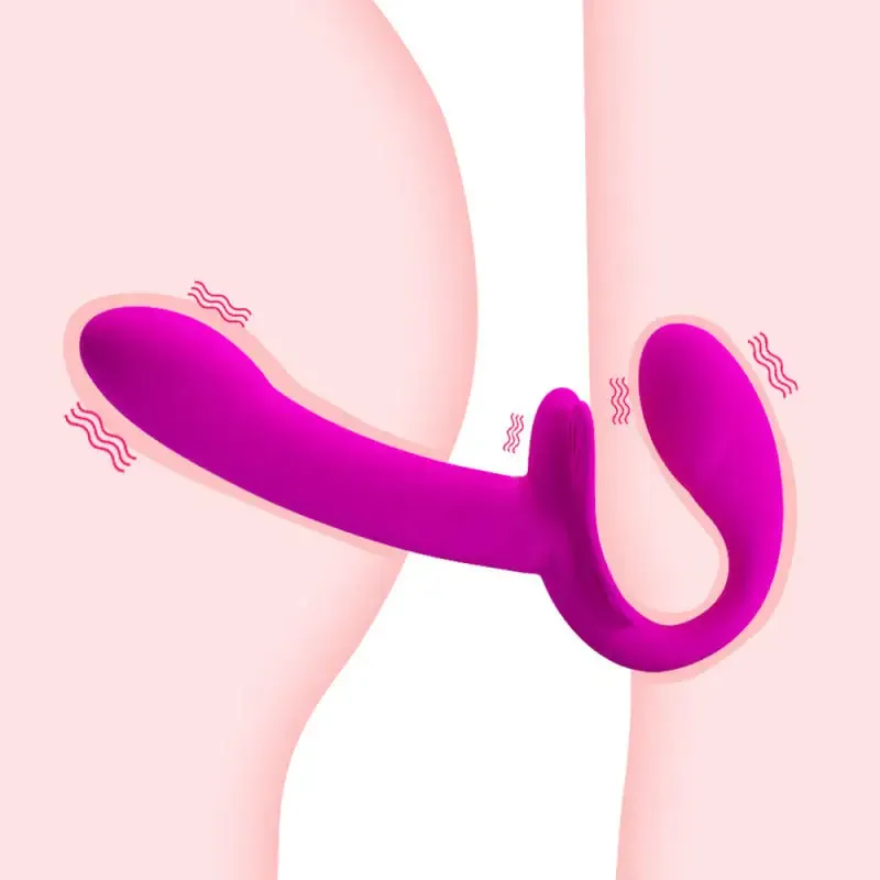8-inch Pink Multi Speed Rechargeable Duo Vibrator