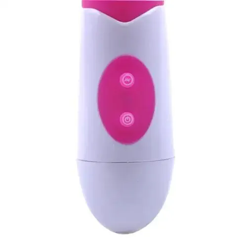 8-inch Silicone Pink Multi-speed Rabbit Vibrator with Dual Motors