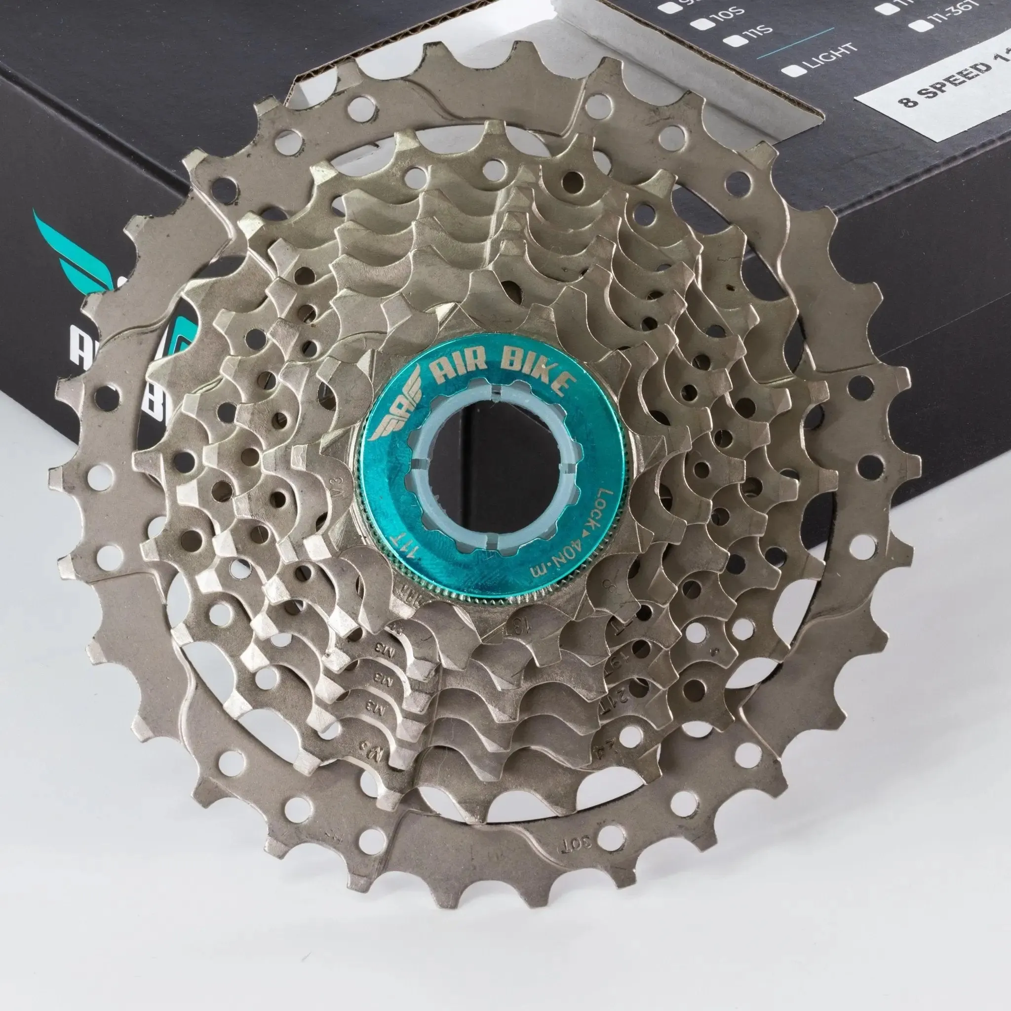 8 Speed 11-30T Cassette MTB fits Shimano & Sram - Air Bike