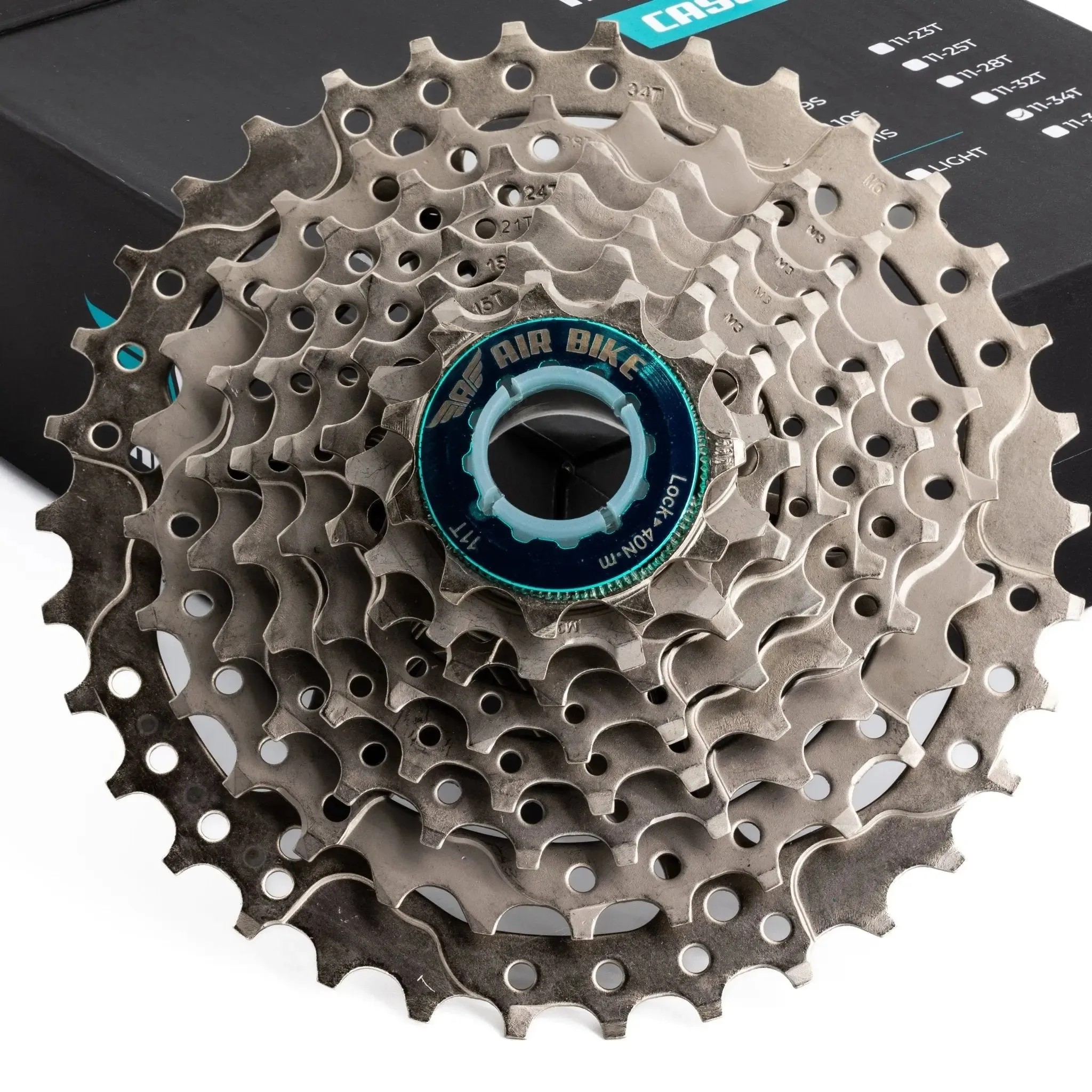 8 Speed 11-34T Cassette MTB fits Shimano & Sram - Air Bike