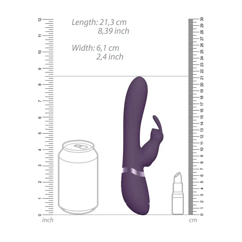 8.39-inch Shots Silicone Purple Rechargeable Rabbit Vibrator