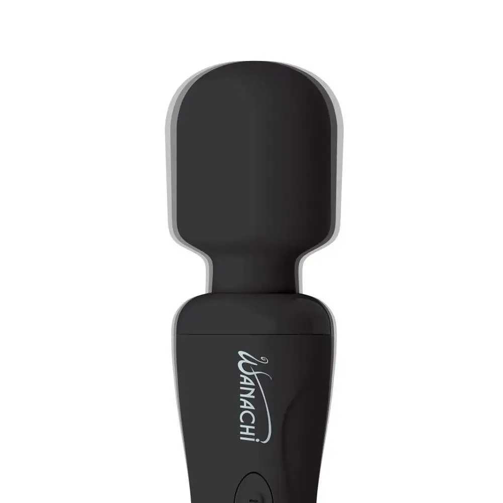 8.75-inch Pipedream Silicone Black Rechargeable Magic Wand Vibrator