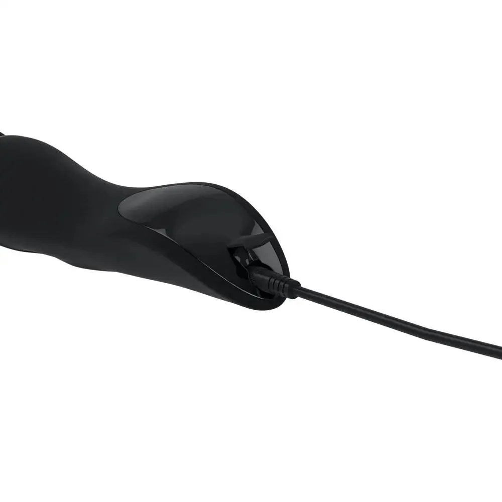 8.75-inch Pipedream Silicone Black Rechargeable Magic Wand Vibrator