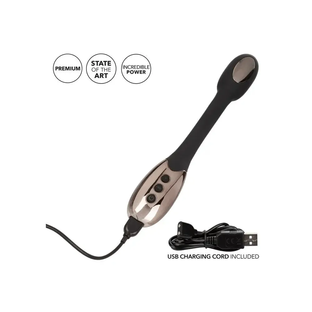 9.25-inch Colt Silicone Black Electro Estim Rechargeable Massager