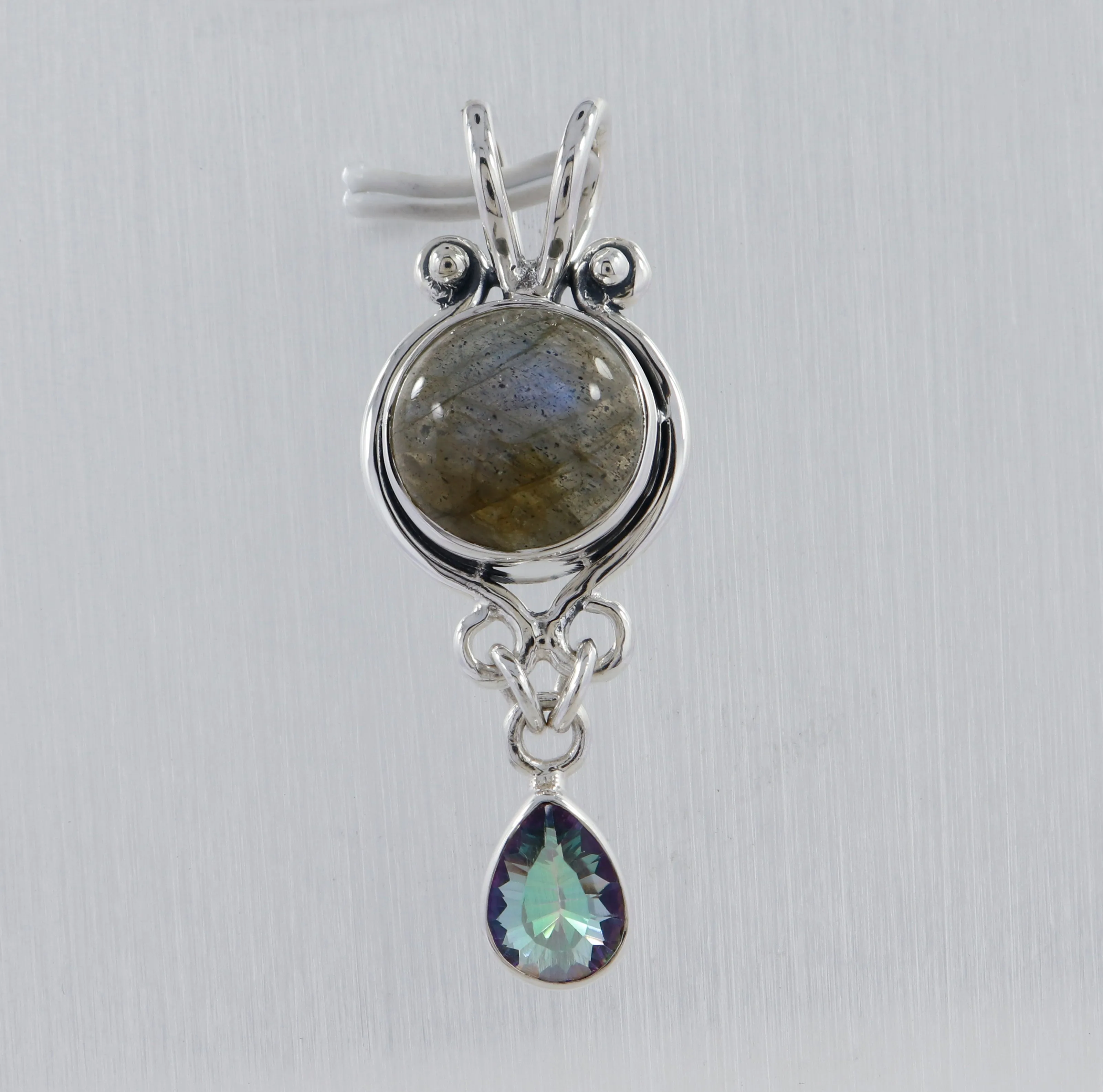 925 Sterling Silver Charoite Pendant