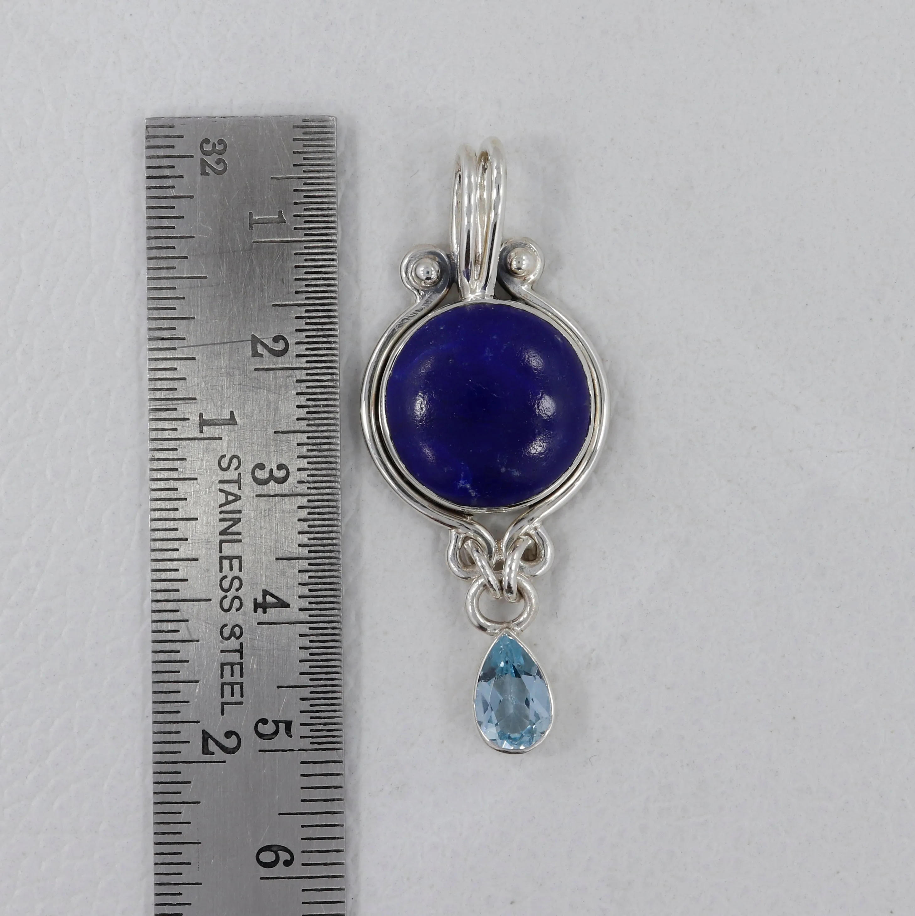 925 Sterling Silver Charoite Pendant