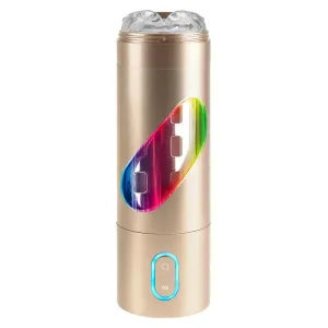 9.5-inch Pipedream Gold Rechargeable Extreme Vibrating Ass Masturbator