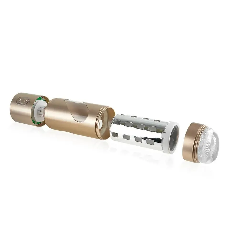 9.5-inch Pipedream Gold Rechargeable Extreme Vibrating Ass Masturbator