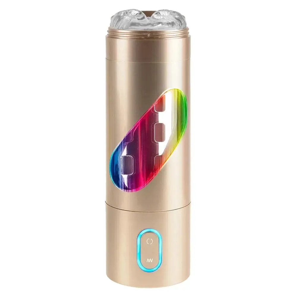9.5-inch Pipedream Gold Rechargeable Extreme Vibrating Ass Masturbator
