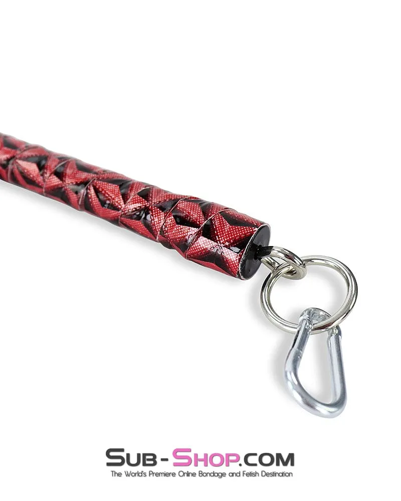 9851DL      Diamond Pattern Spreader Bar with Wrist and Ankle Attachment Hardware