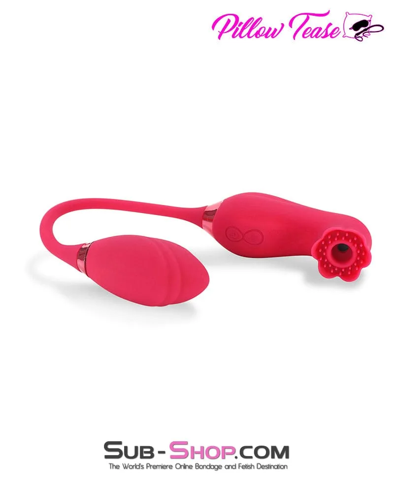9939M      Double Headed 10 Function Waterproof Rechargeable Suction and Vibrating Bullet