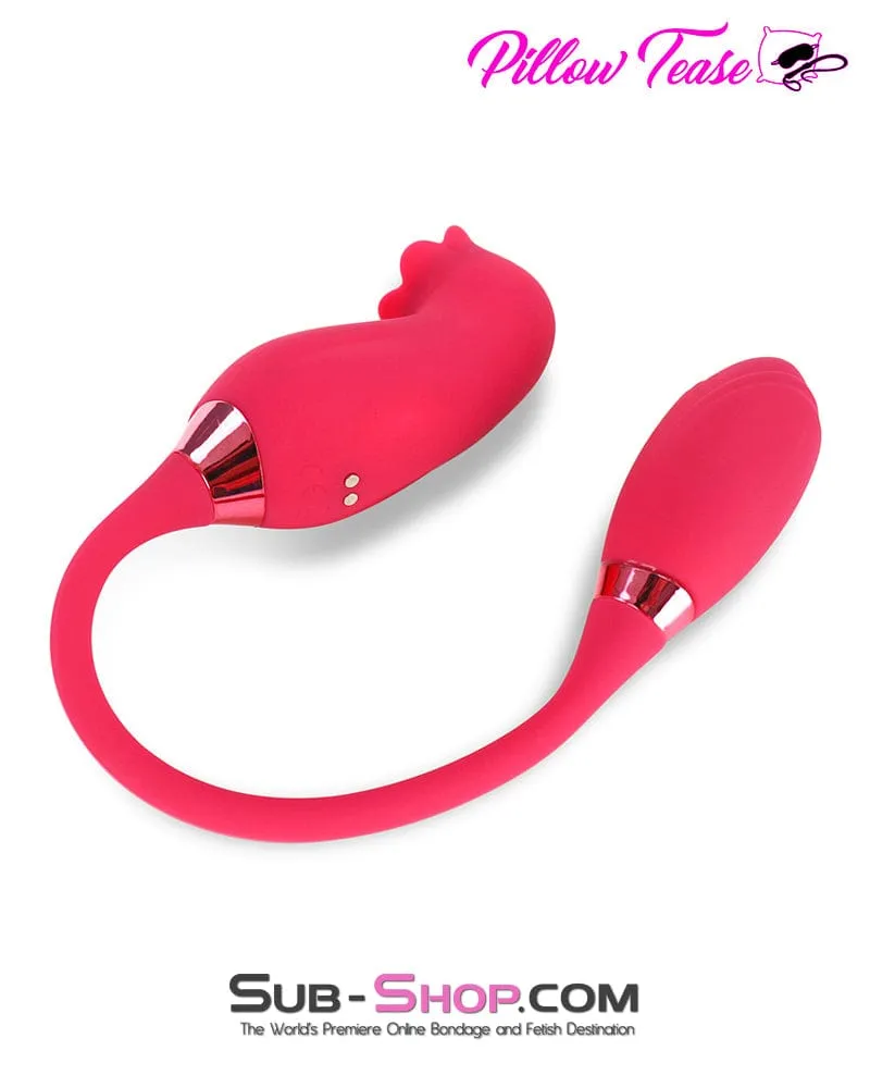 9939M      Double Headed 10 Function Waterproof Rechargeable Suction and Vibrating Bullet