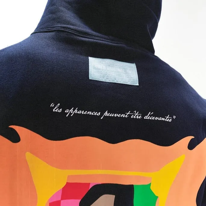 ABSTRACT HOODIE (DEEP NAVY)