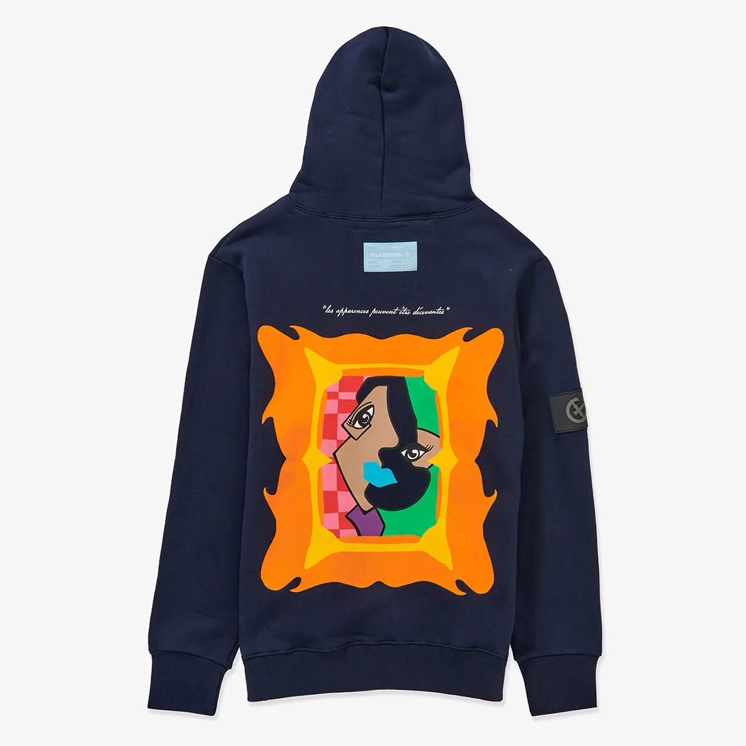 ABSTRACT HOODIE (DEEP NAVY)