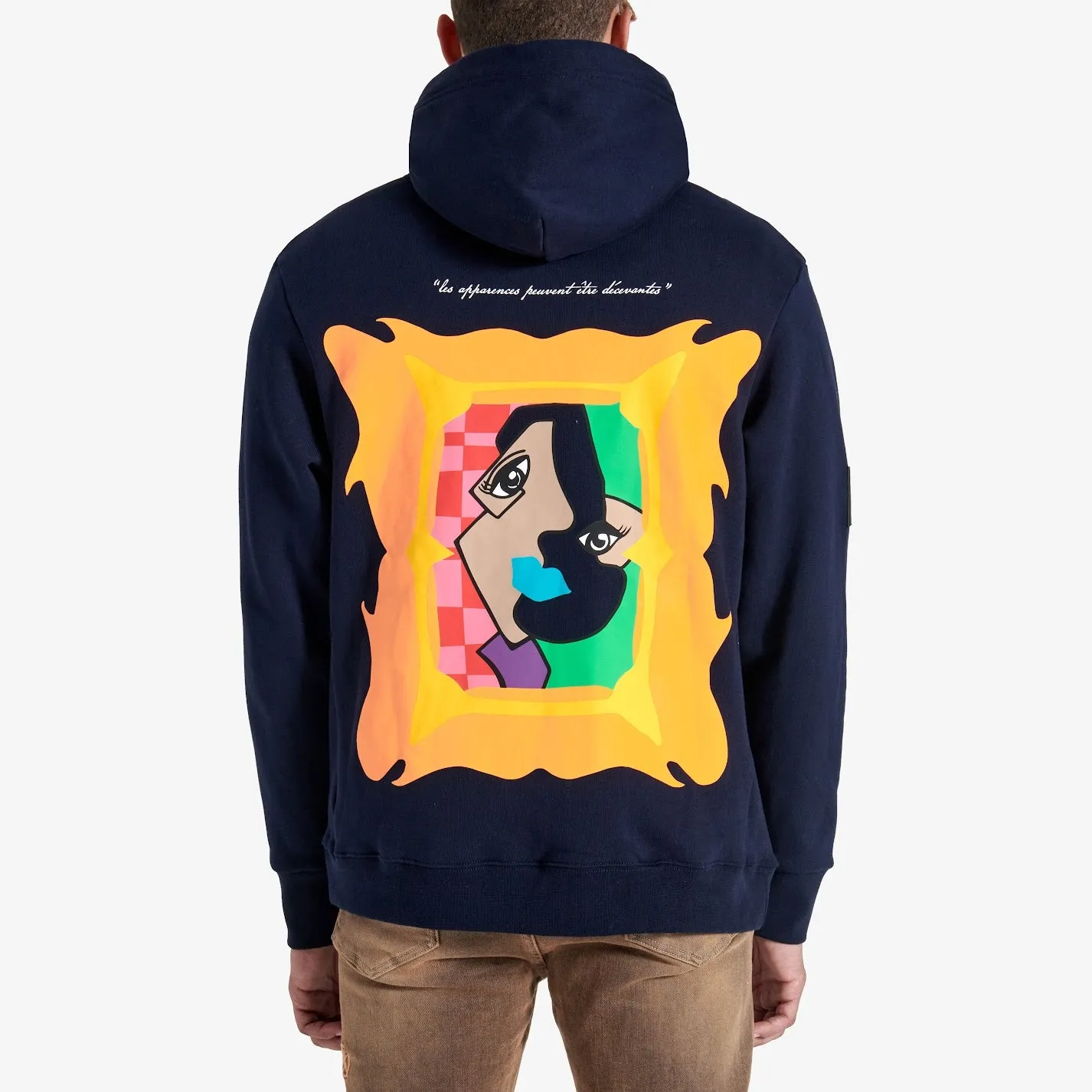 ABSTRACT HOODIE (DEEP NAVY)
