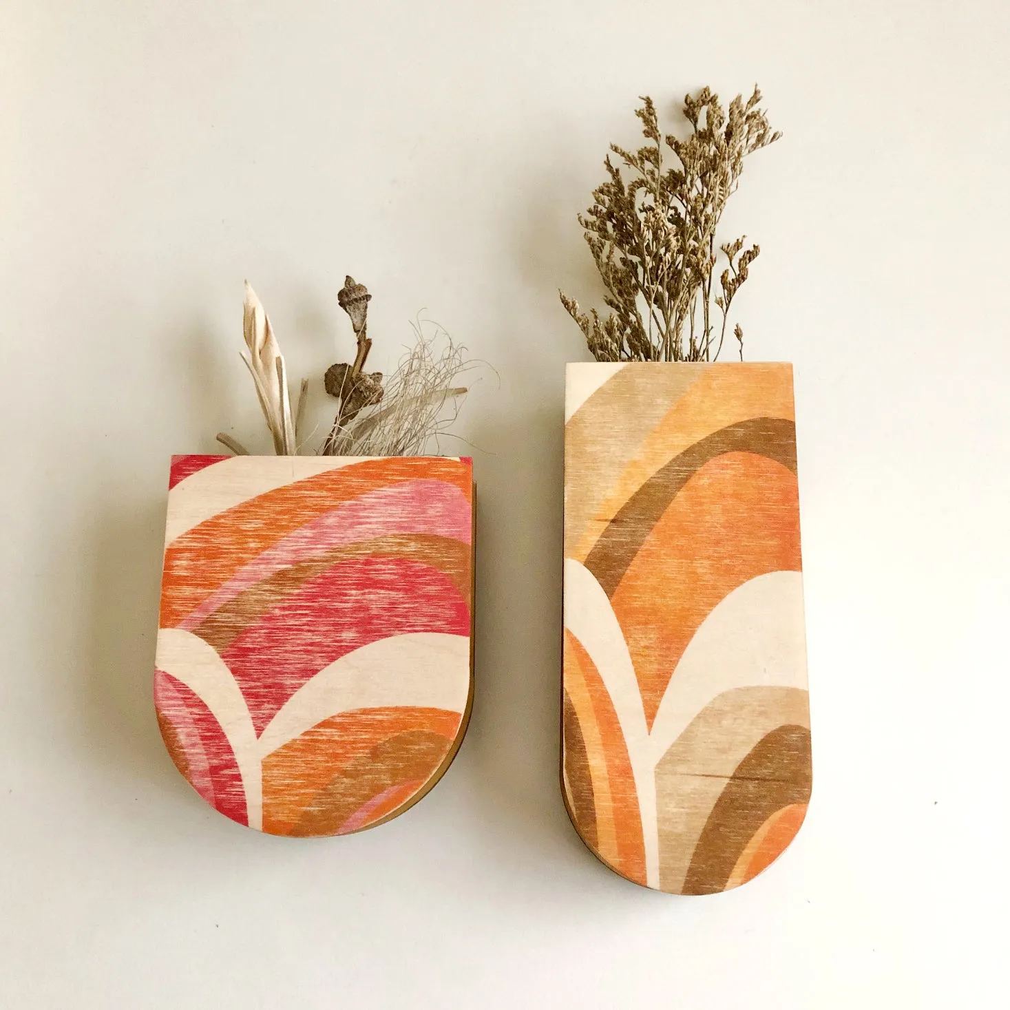 Abstract Pocket Wall Planter Vase
