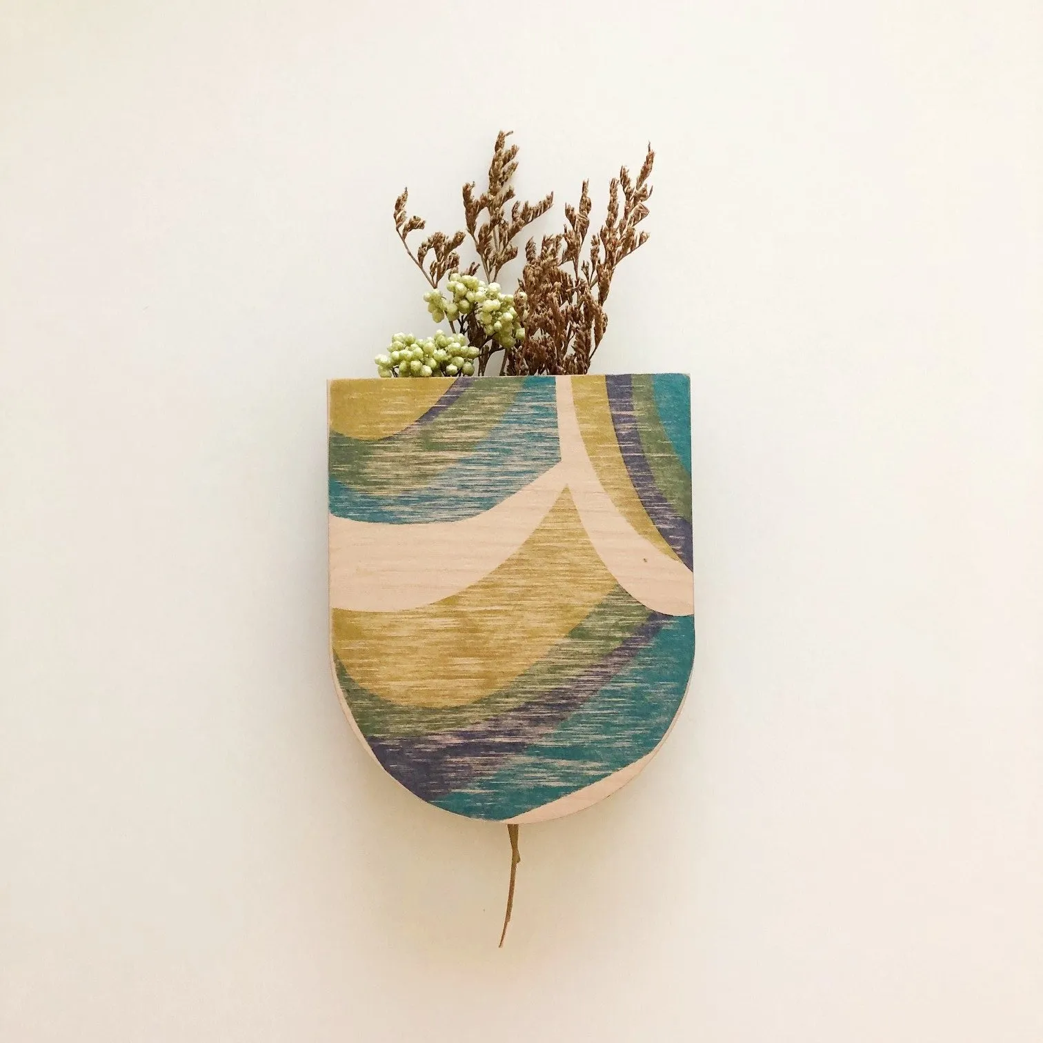 Abstract Pocket Wall Planter Vase