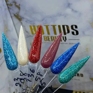 Acrylic Glitter Collection 1 ( 6 colors #23; 98; 136; 58; 15; 128)
