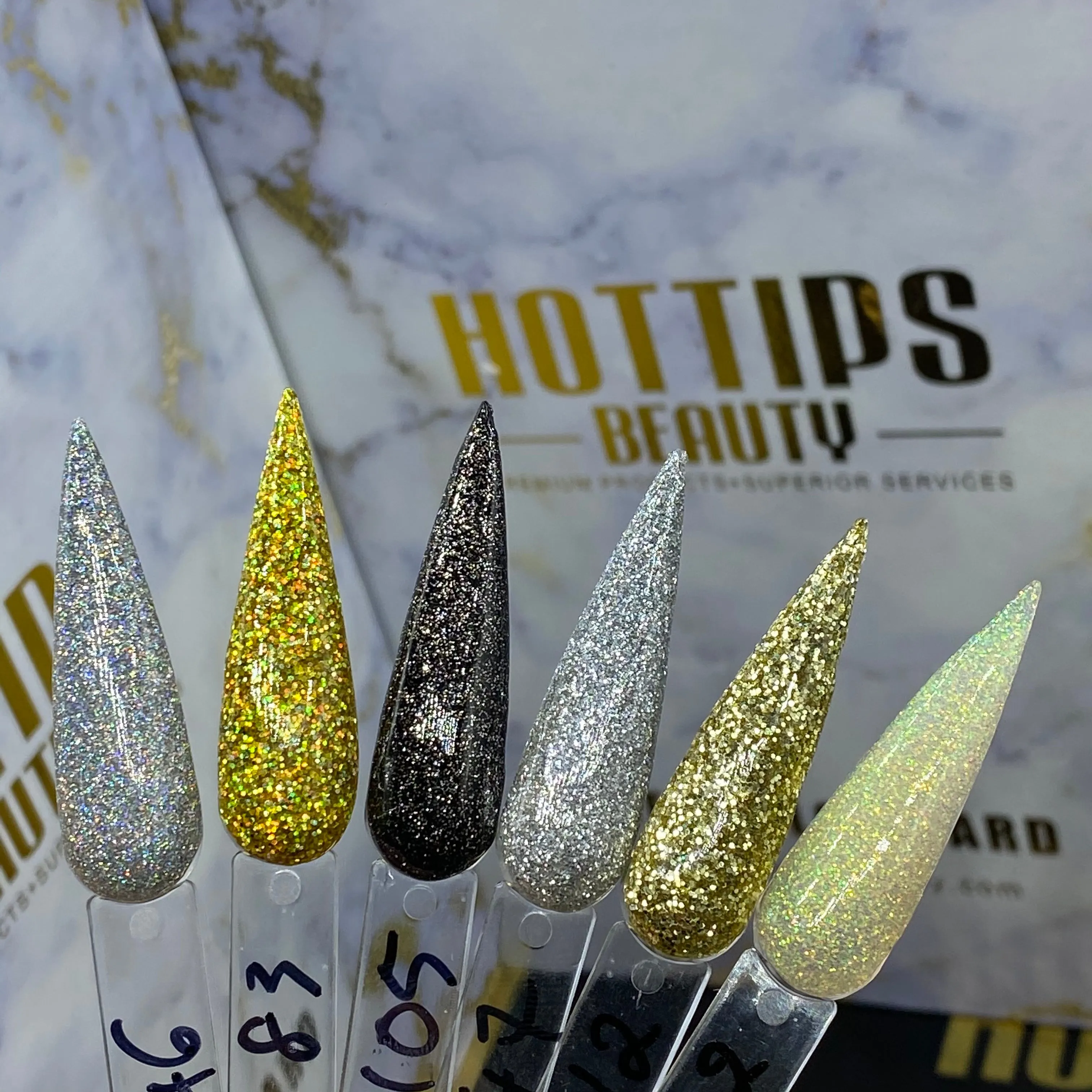 Acrylic Glitter Collection 3 ( 6 colors #46; 83; 105; 47; 112; 32)