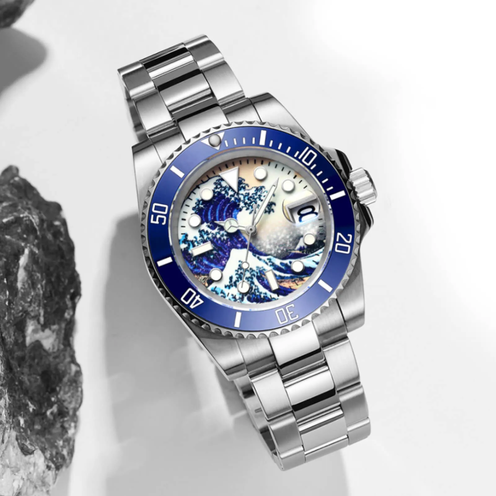 ADDIESDIVE Great Wave Sub Diver Watch（H3AC-Surf）