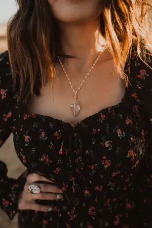 Adeline Necklace | Clear Quartz