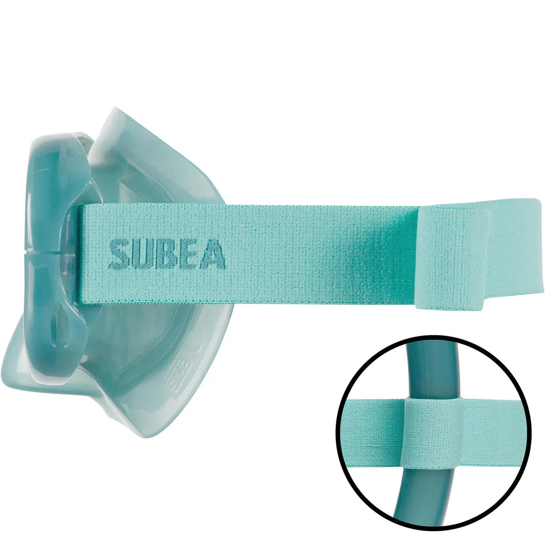 Adult’s Diving Snorkelling Mask and Snorkel Kit SNK 100 - Pale