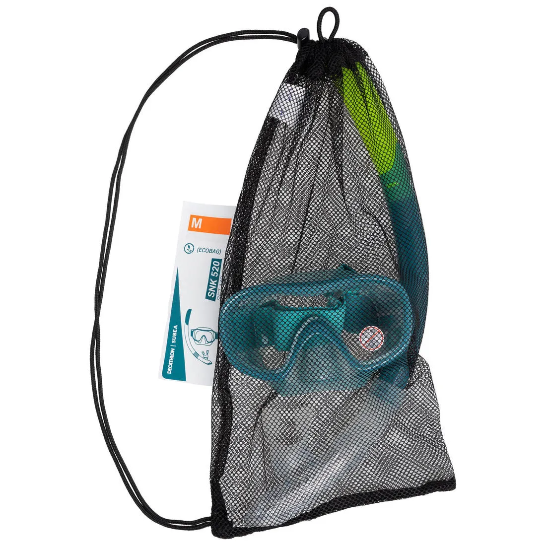 Adult’s Diving Snorkelling Mask and Snorkel Kit SNK 100 - Pale