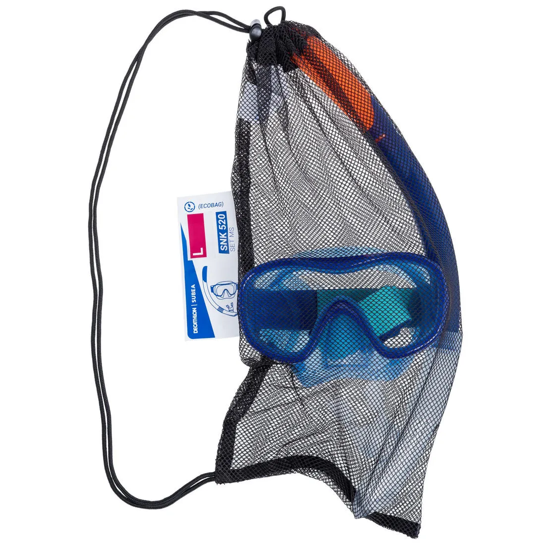 Adult’s Diving Snorkelling Mask and Snorkel Kit SNK 100 - Pale