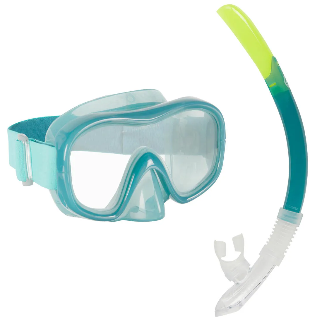 Adult’s Diving Snorkelling Mask and Snorkel Kit SNK 100 - Pale