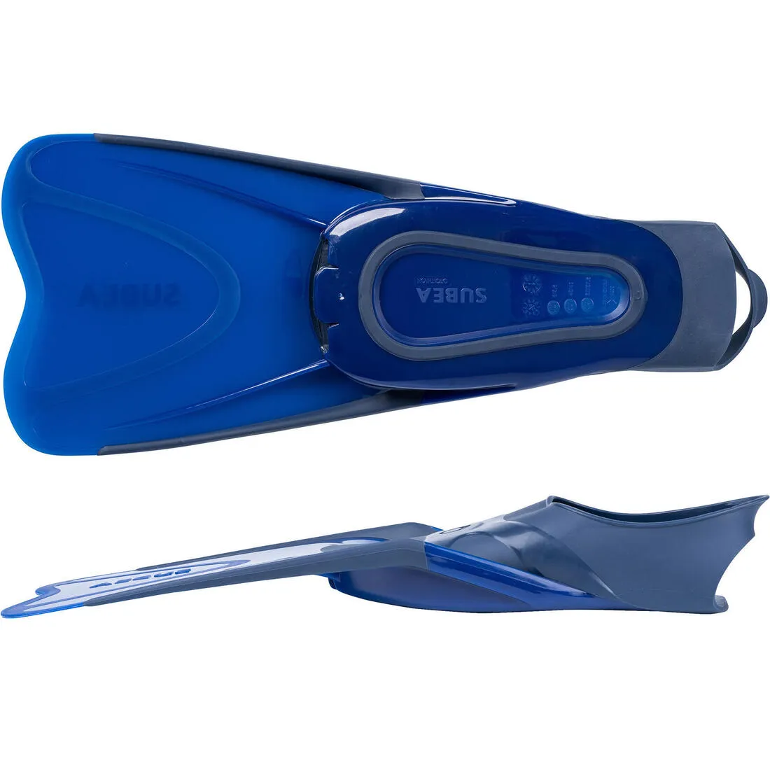 Adults' snorkelling kit Easybreath 500 mask fins - blue
