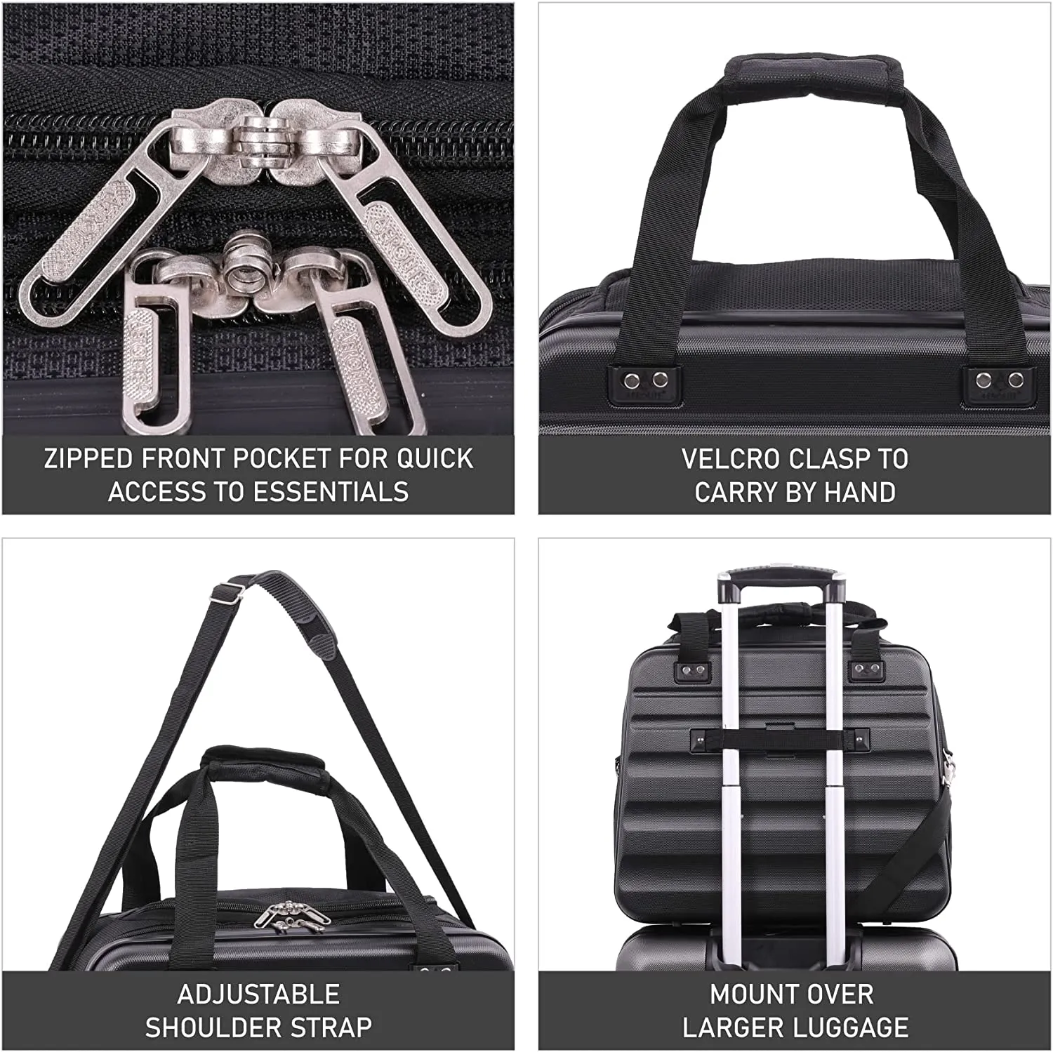 Aerolite New Summer 2024 Easyjet Maximum Size 45x36x20cm Hand Cabin Luggage Approved Hard Shell Travel Carry On Holdall Shoulder Under Seat Flight Bag with 2 Year Warranty